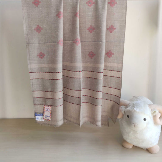 Handwoven Pure Angora Wool Shawl