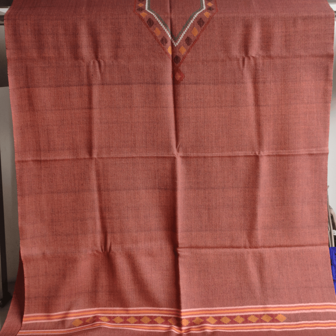 Hand Woven Pure Merino Wool Suit + Stole (Design Color May Vary)