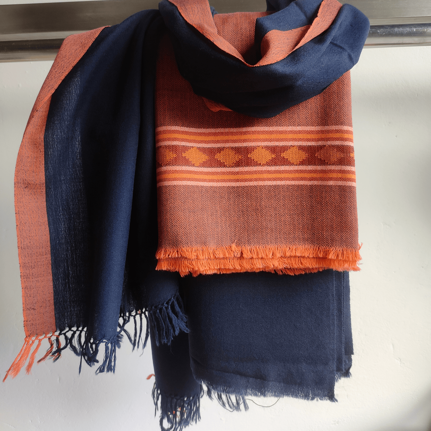 Hand Woven Pure Merino Wool Suit + Stole (Design Color May Vary)