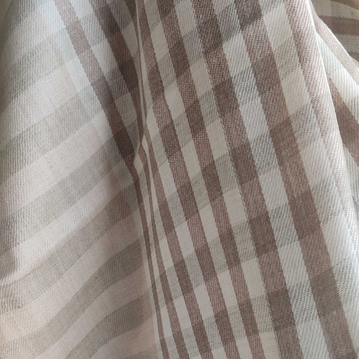 Mens Pure Pashmina Shawl ( Check Loi)