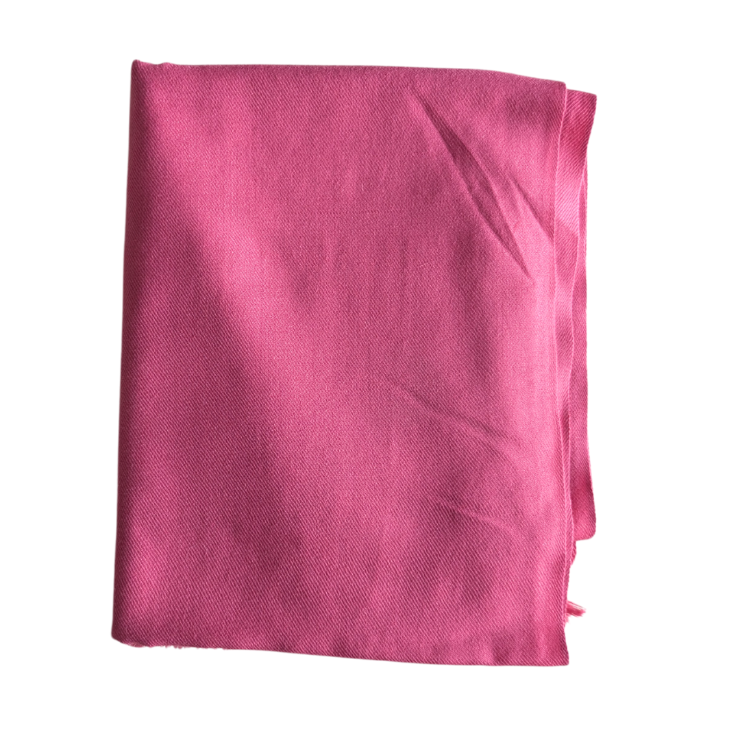 Ladies Handwoven Woolen Suit- Pink (With stole)