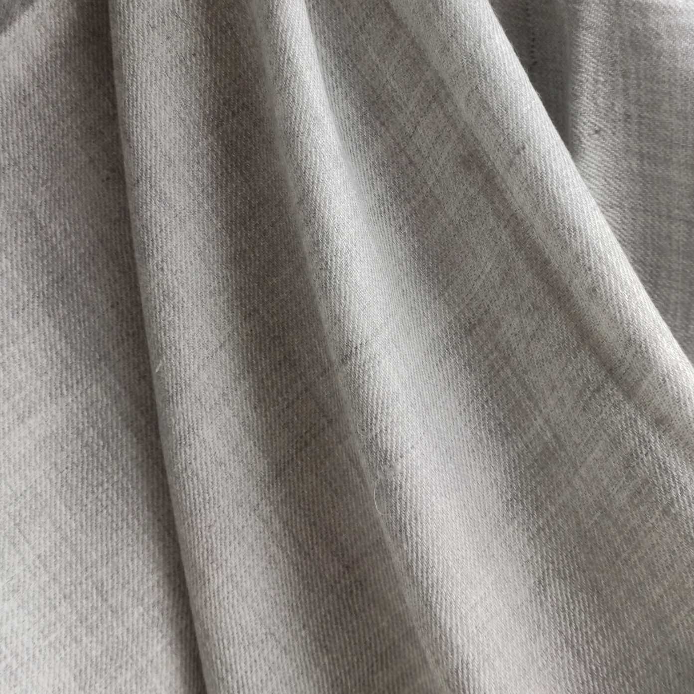 Hand Woven Mens Pure Merino Wool + Angora Kullu Shawl (Steel Grey Loi)