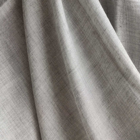 Close-up of gray Men's shawl(loi) with a subtle pattern