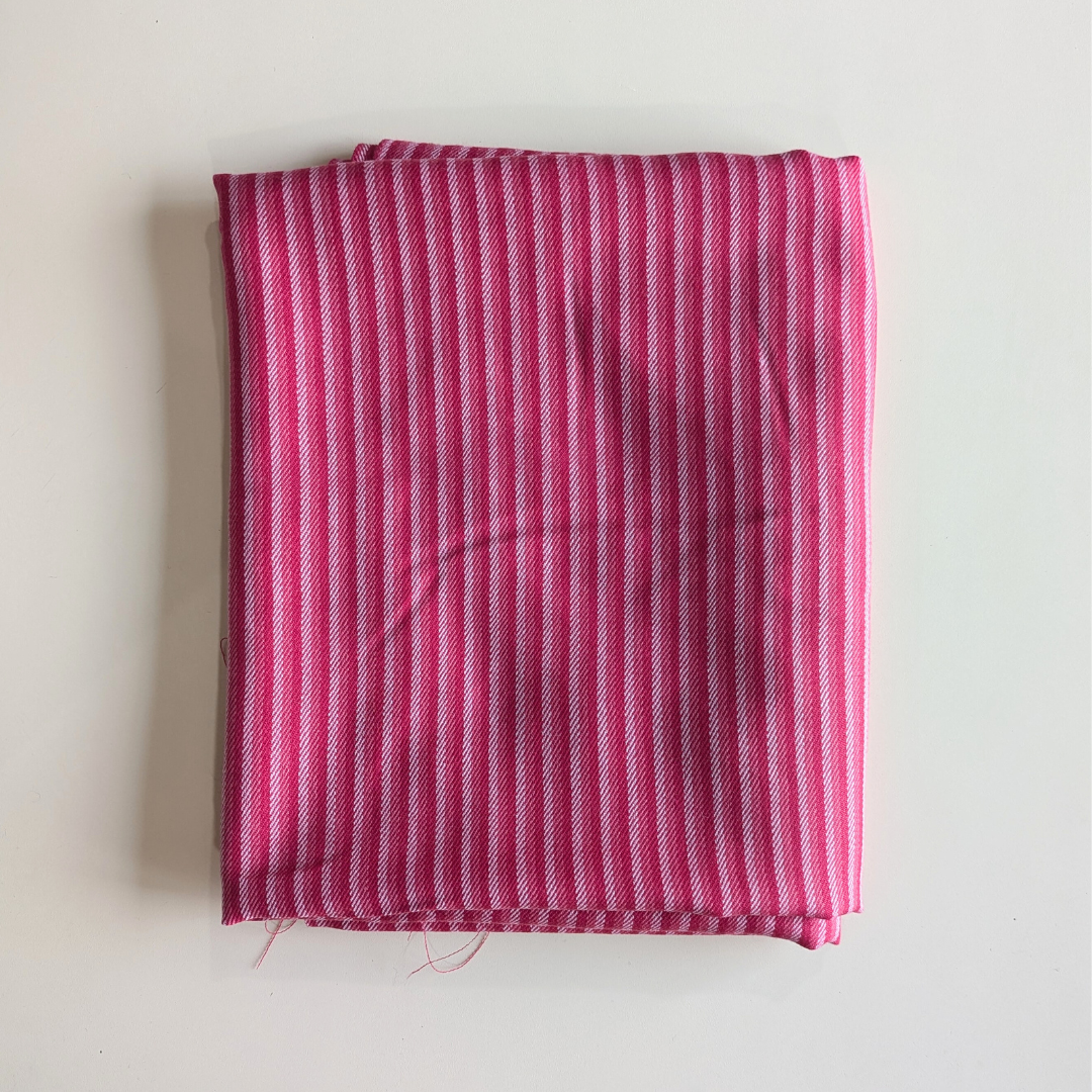 Ladies Handwoven Woolen Suit- Pink (With stole)