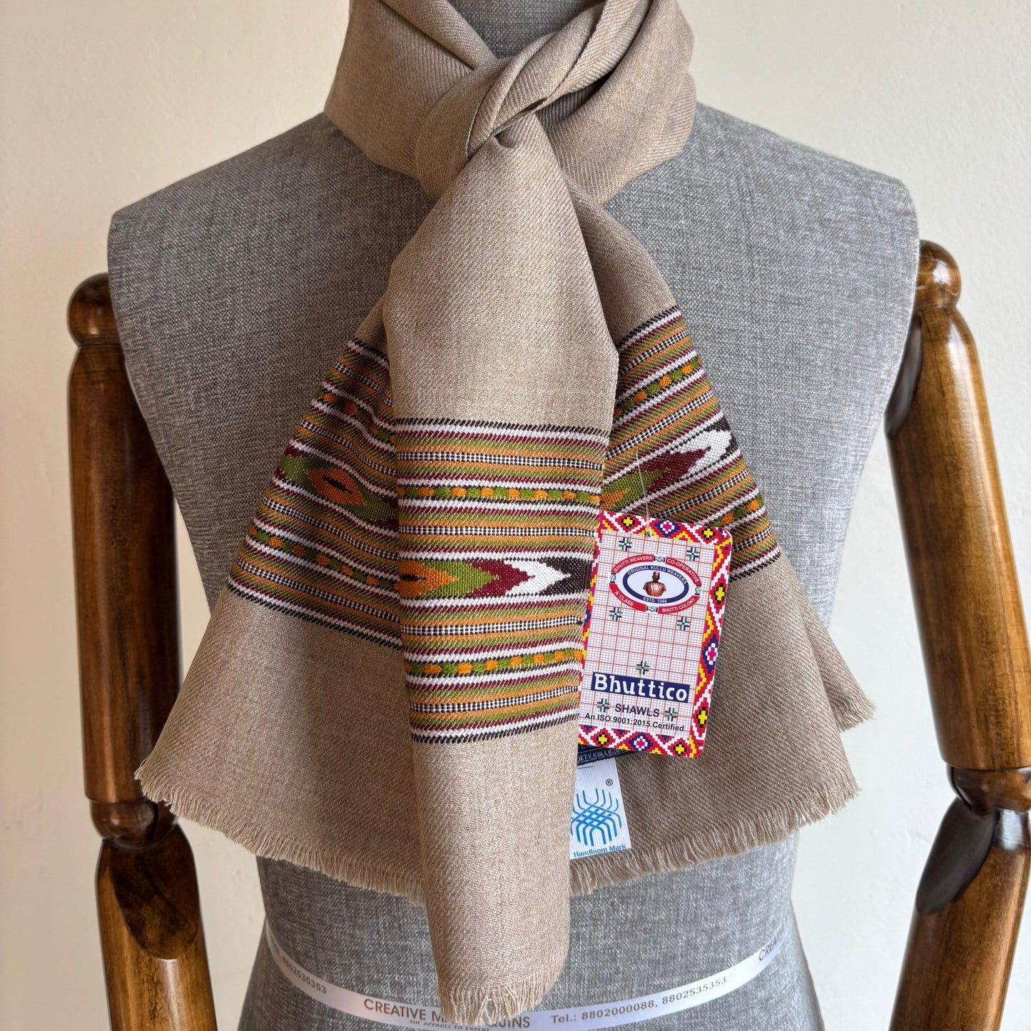 Hand Woven Cashmilon Muffler Pashmina