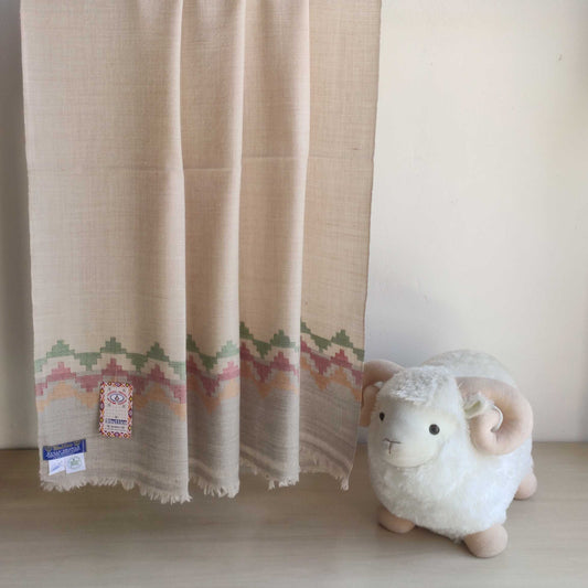 Handwoven Angora+Wool Shawl