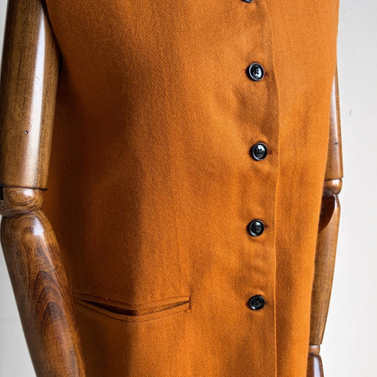 Women’s Merino Wool Nehru Jacket – Mustard