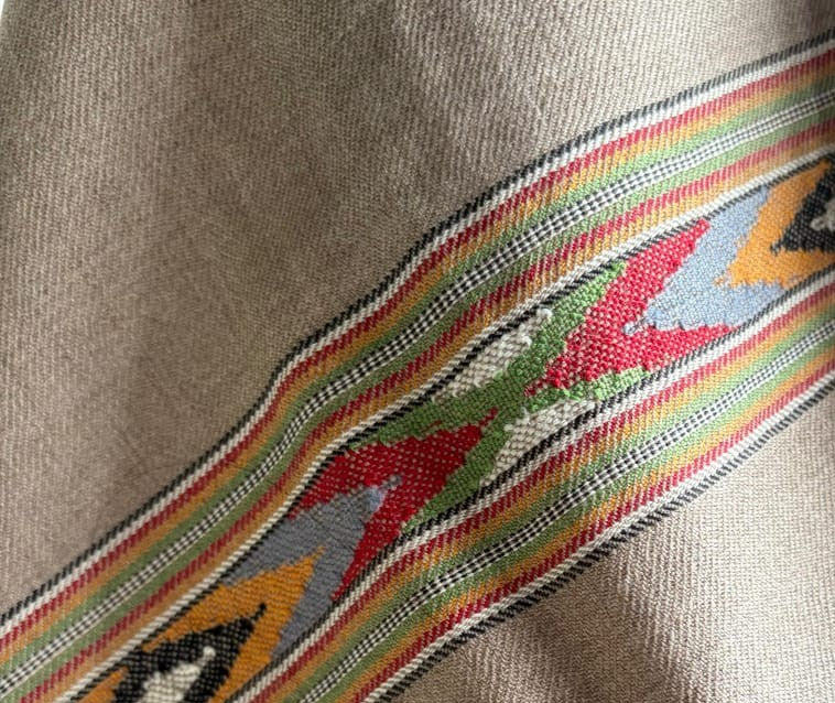 Hand Woven Pure Merino Wool Kullu Shawl