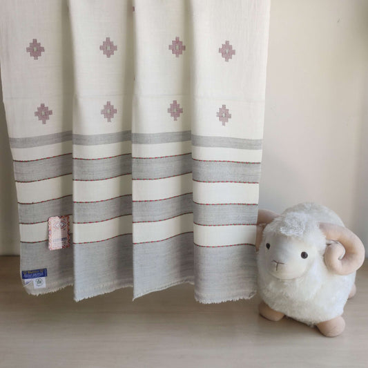 Handwoven Angora+Wool Shawl