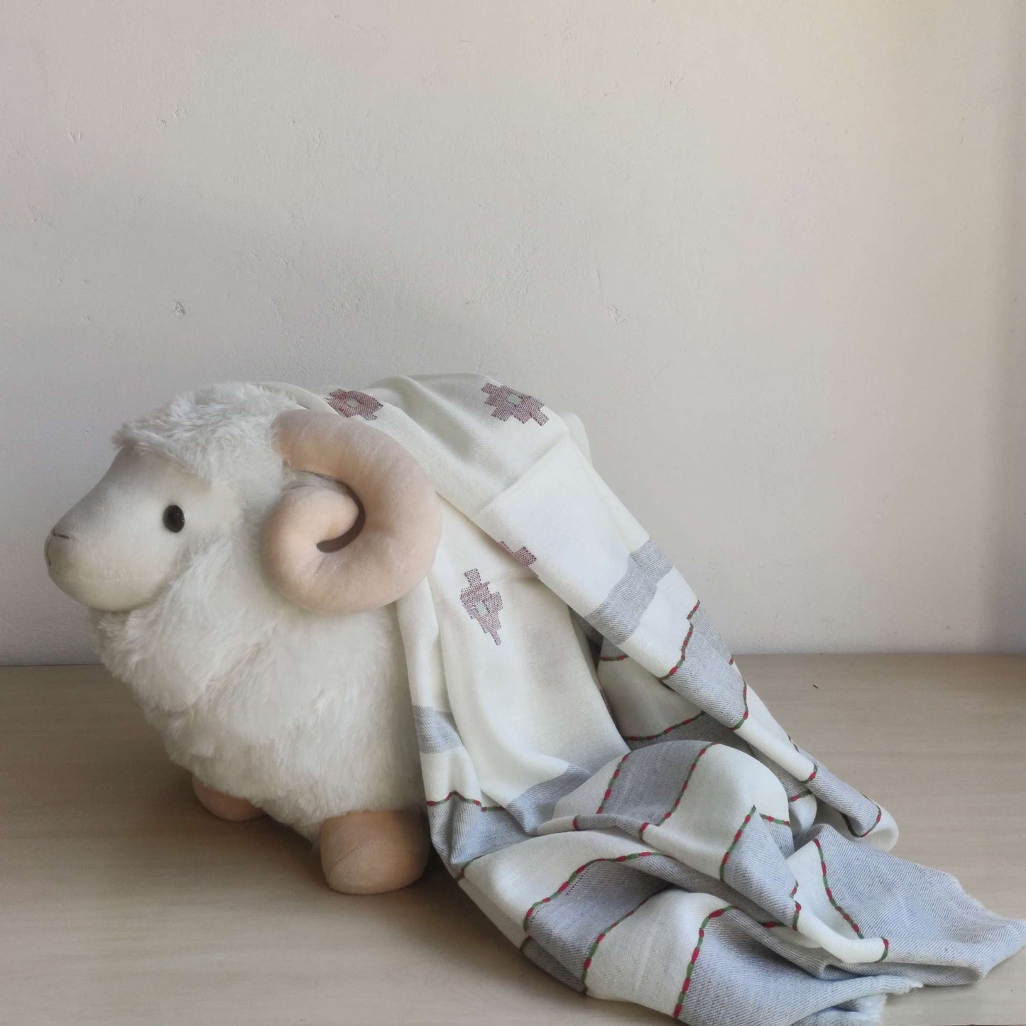 Handwoven Angora+Wool Shawl