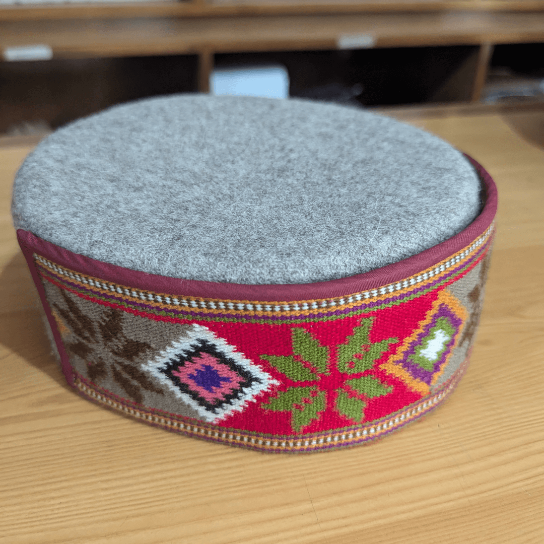 Himachali cap with flower border
