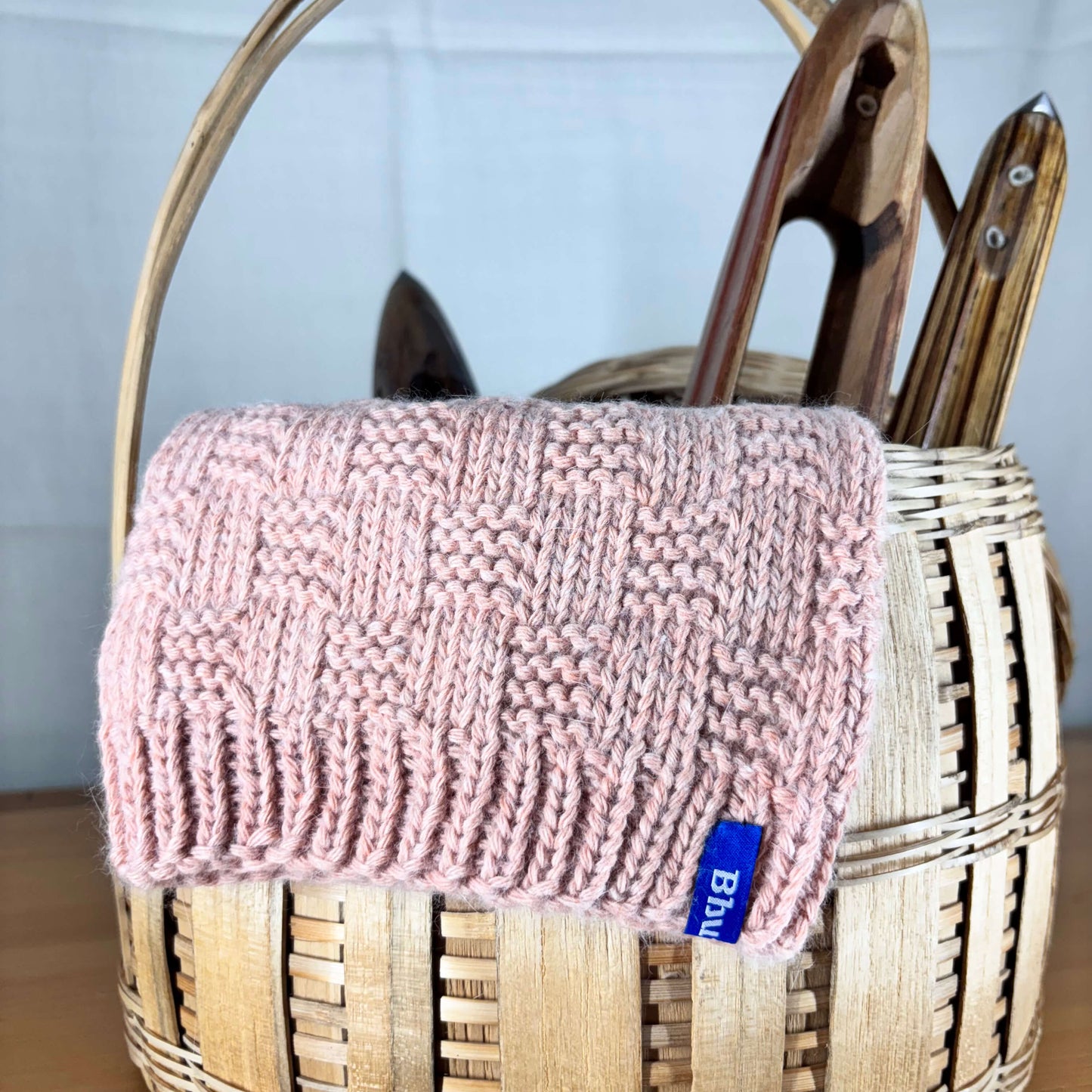 Kids Angora and Merino Wool Beige Beanie