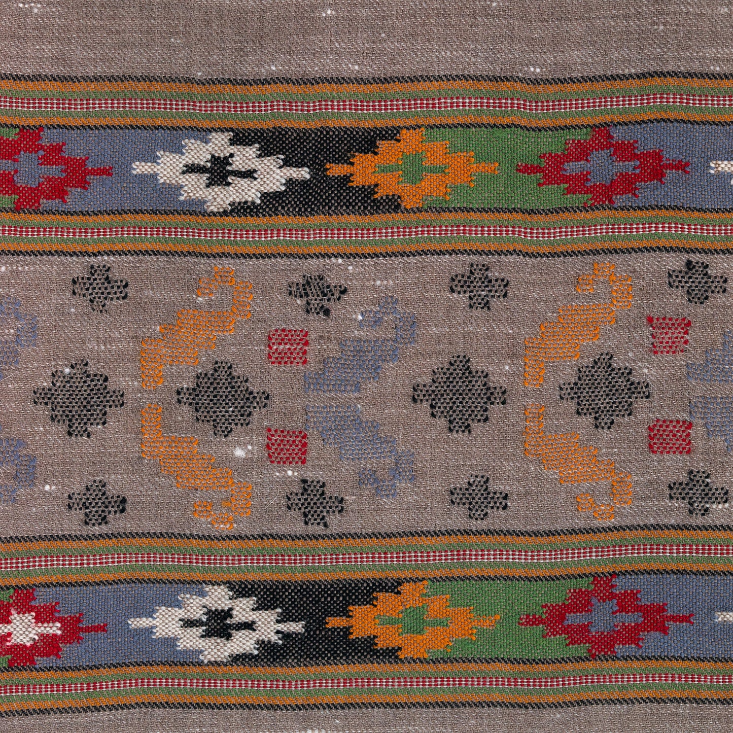 Traditional Kullu Patti + Booti Angora shawl