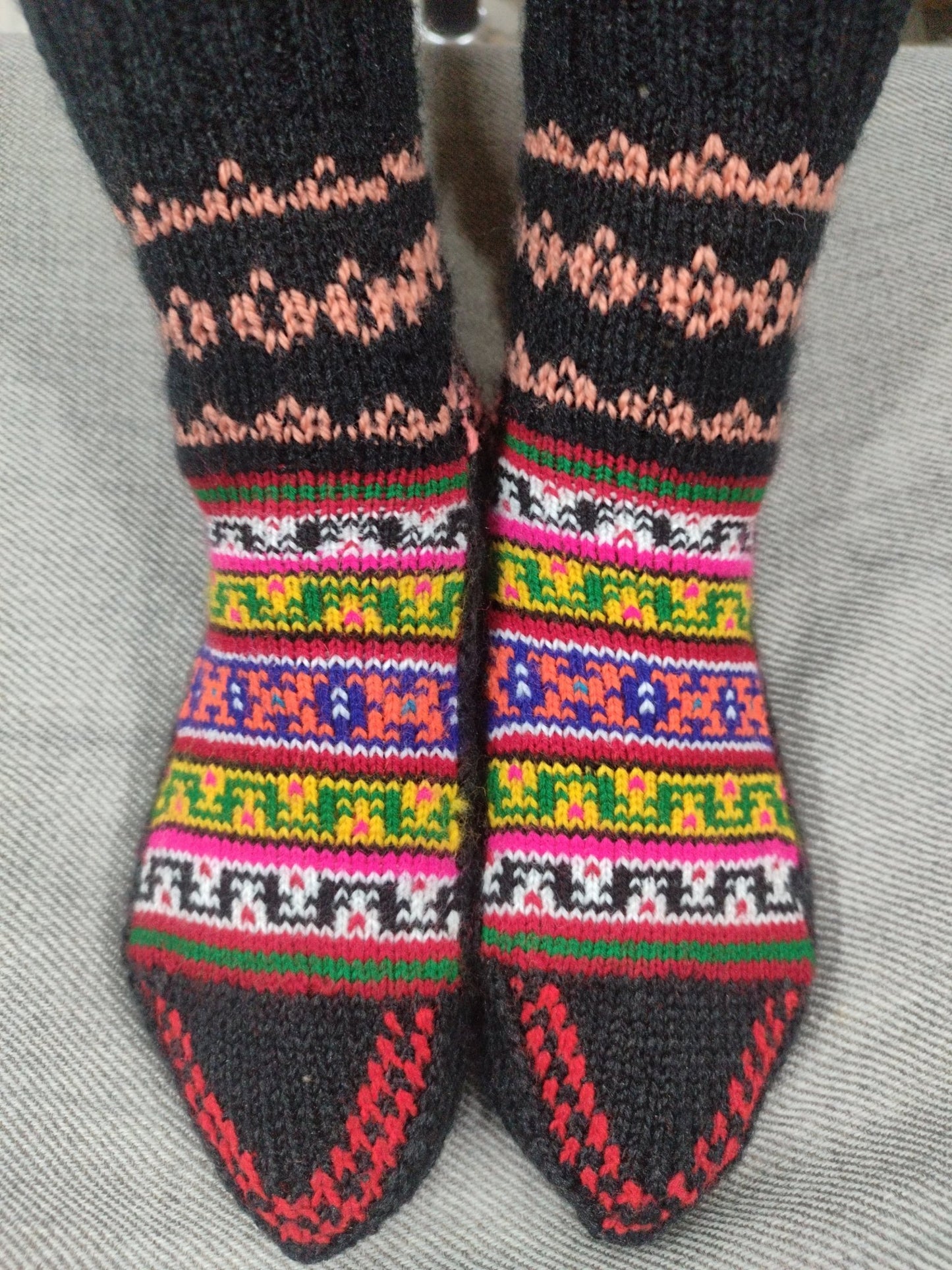 Black socks cashmilon - Bhuttico Shawls