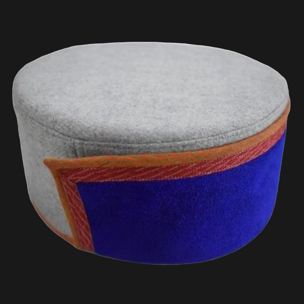 Blue Himachali Cap - Bushehri style - Bhuttico Shawls