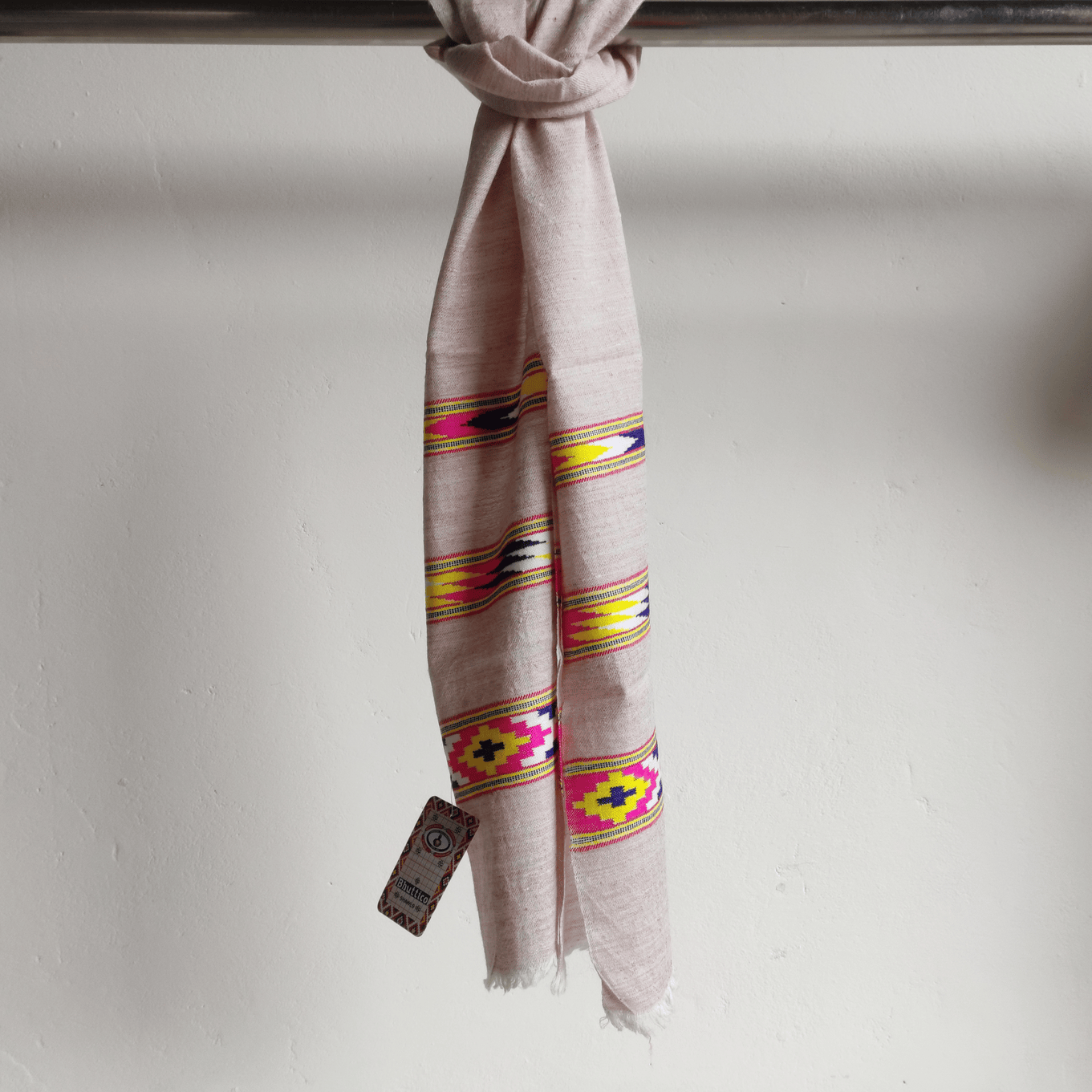 Hand Woven Angora+Wool Muffler - Bhuttico Shawls