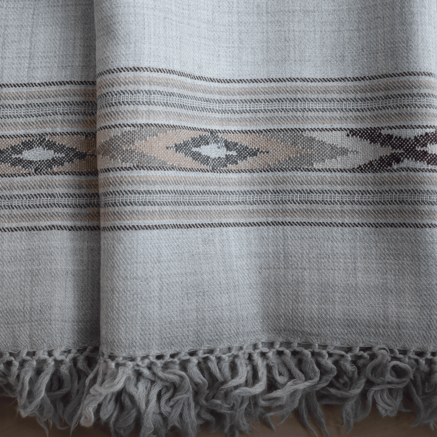 Hand Woven Men’s Pure Merino Wool Kullu Shawl - Bhuttico Shawls