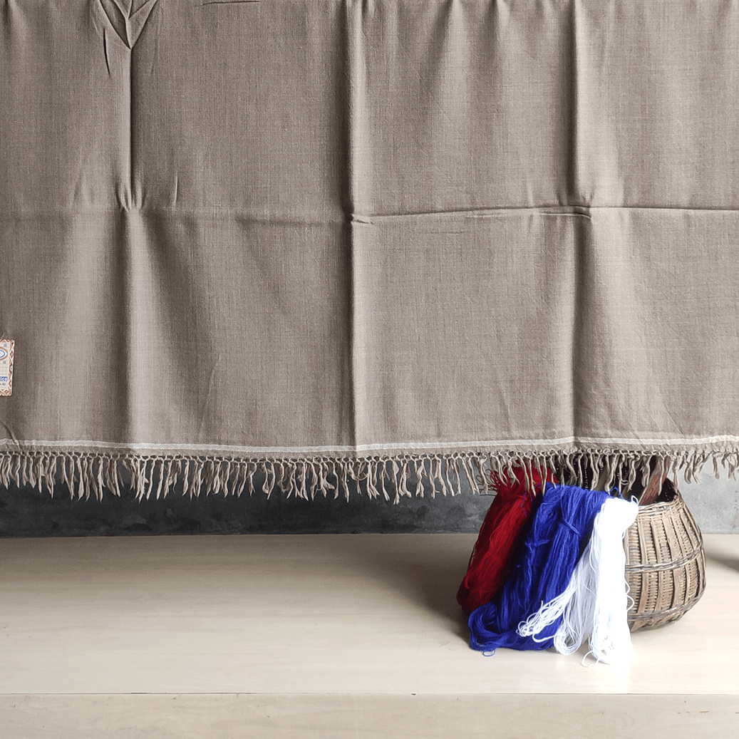 Hand Woven Mens Pure Merino Wool Kullu Shawl (Loi) - Bhuttico Shawls