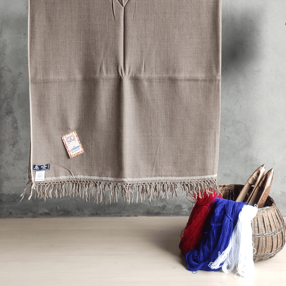 Hand Woven Mens Pure Merino Wool Kullu Shawl (Loi) - Bhuttico Shawls