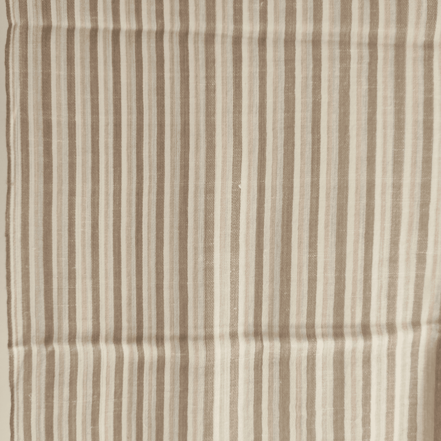 Hand Woven Pashmina + Merino Wool Kullu Stole - Striped (Beige) - Bhuttico Shawls