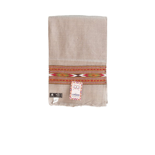 Hand Woven Pollywool Kullu Muffler ( Pashmina - 396) - Bhuttico Shawls
