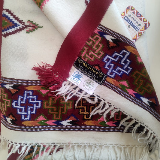 Hand Woven Pure Merino Wool Kullu Pattu - Bhuttico Shawls
