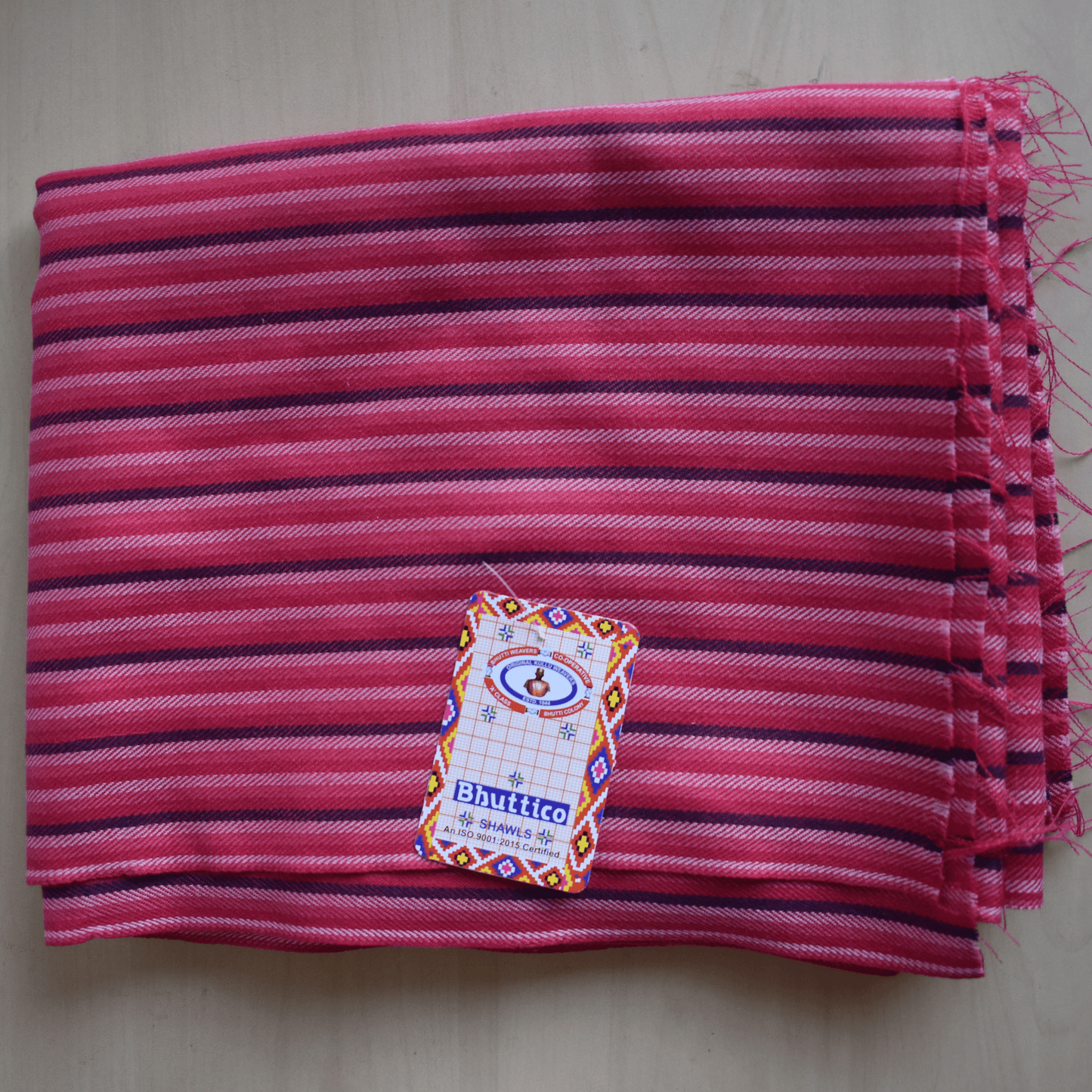Hand Woven Pure Merino Wool Shirt Fabric - Bhuttico Shawls