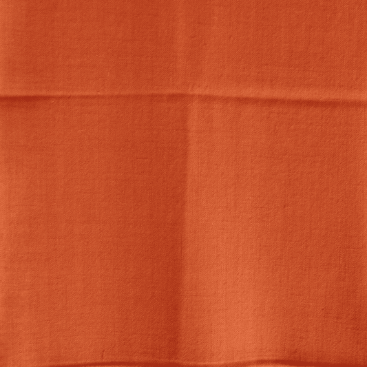 Hand Woven Pure Pashmina Kullu Stole (Orange) - Bhuttico Shawls