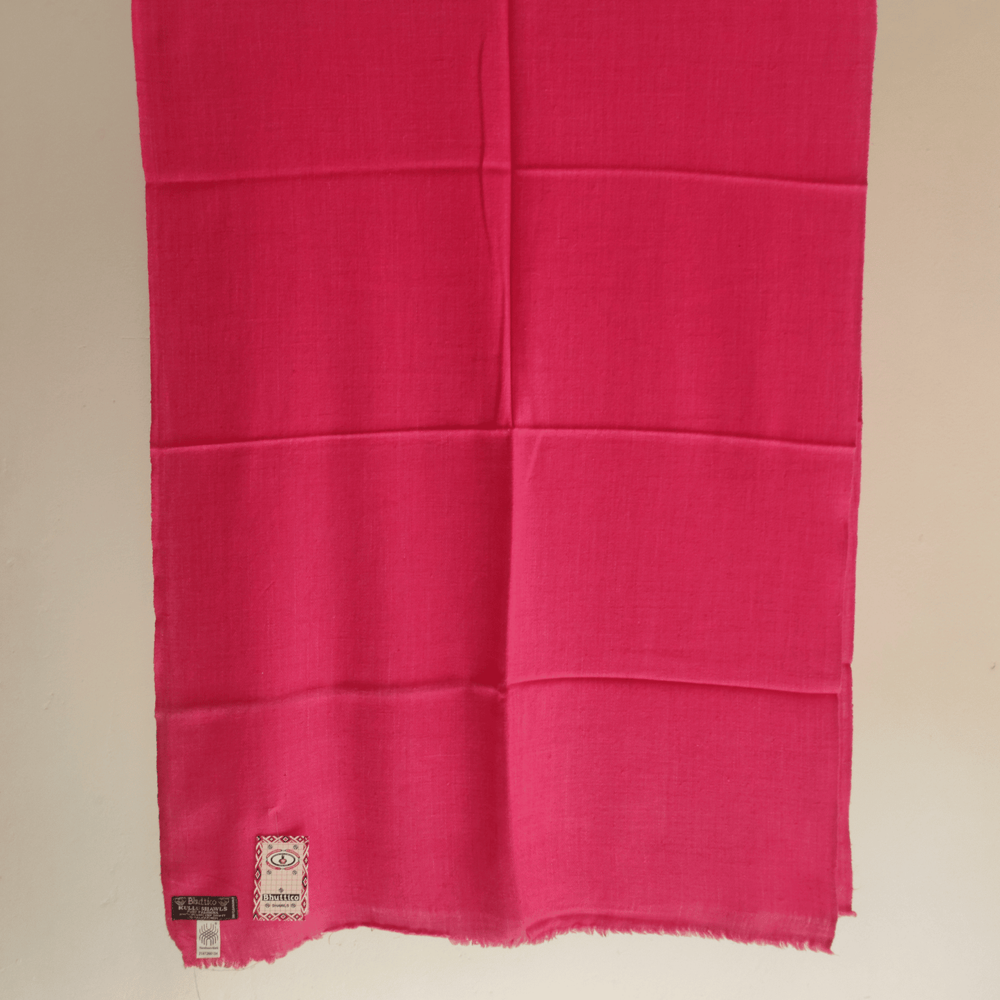 Hand Woven Pure Pashmina Kullu Stole (Pink) - Bhuttico Shawls