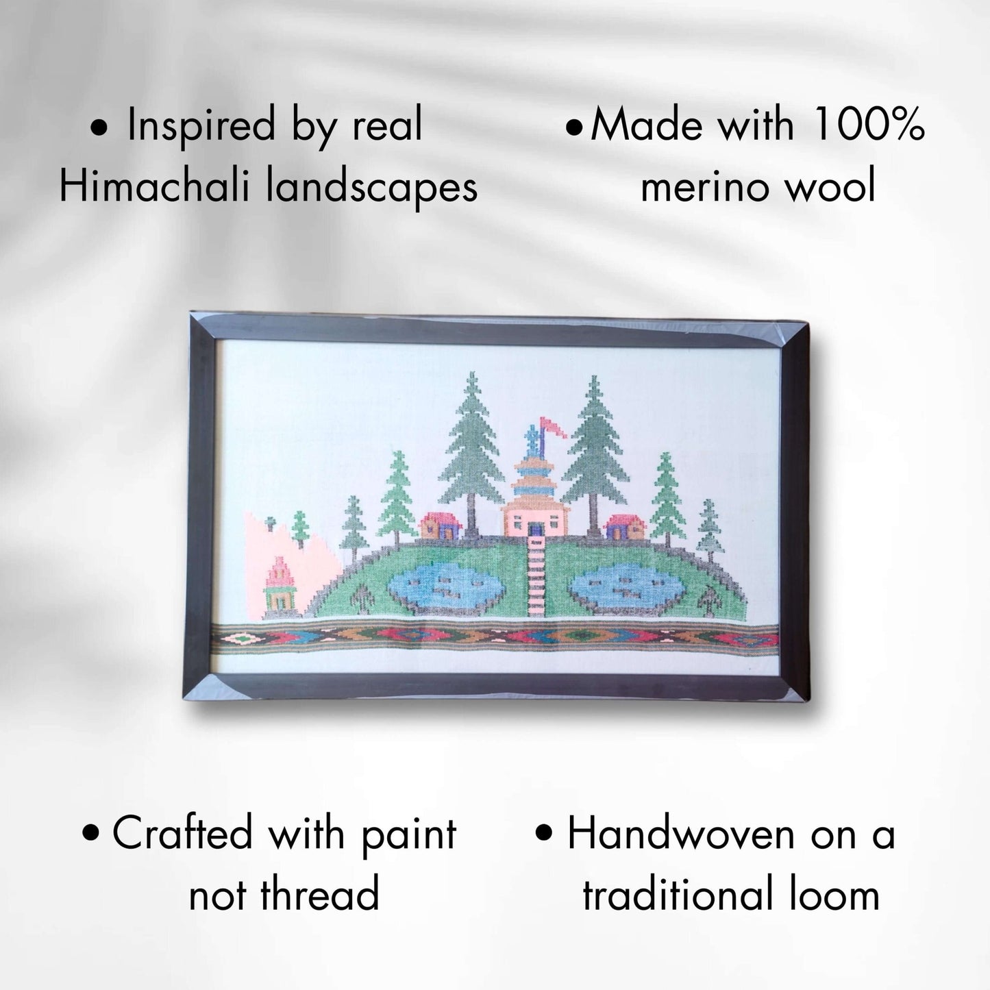 Handloom wall painting - Devlok Kund - Bhuttico Shawls