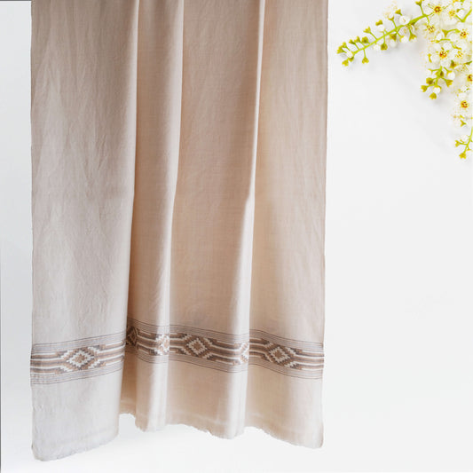 Women Pure Pashmina Wool Shawl- Beige