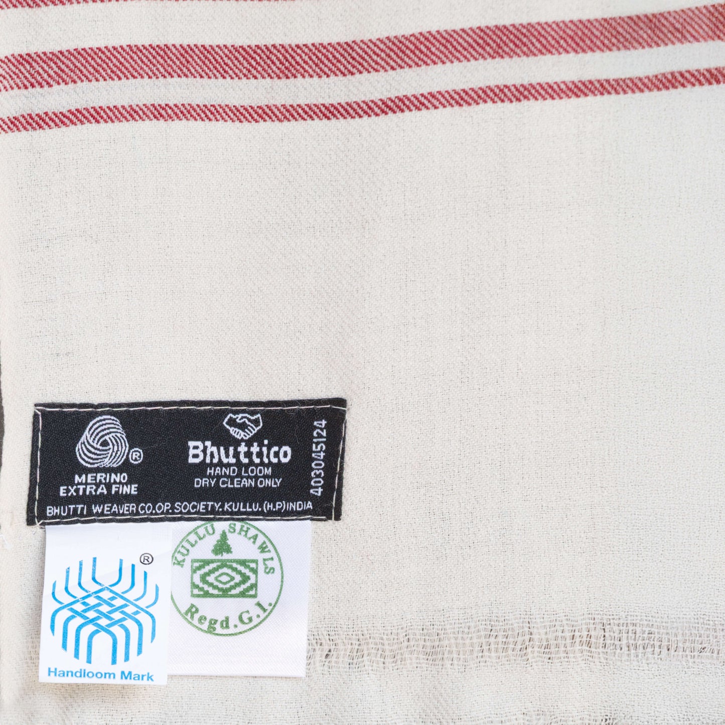 Women Merino Wool Shawl- Cream