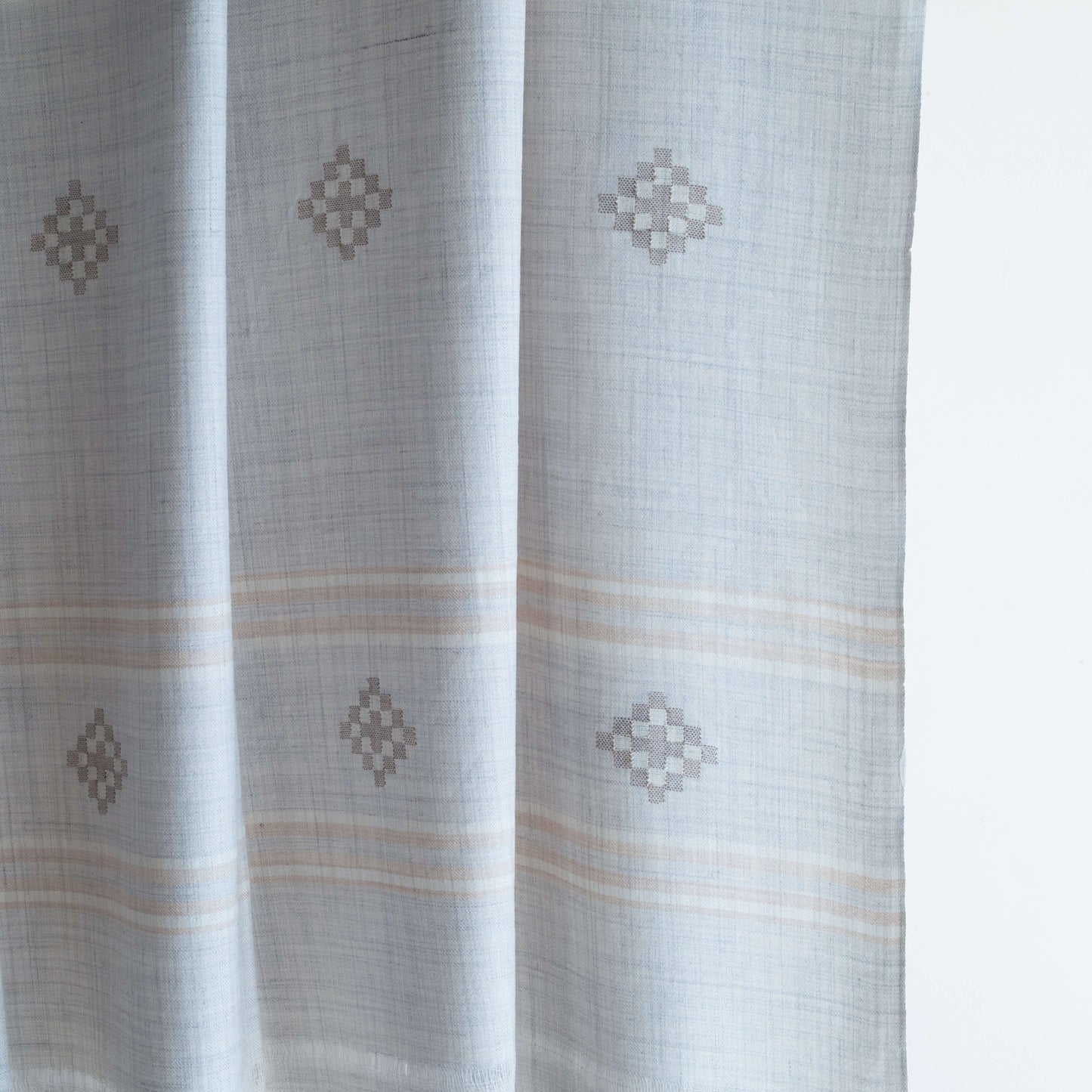 Women Merino Wool Shawl- Light Grey