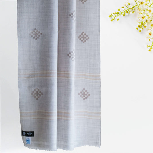 Women Merino Wool Stole- Grey