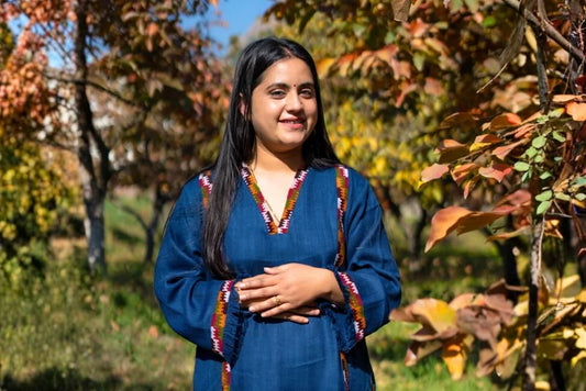 women's best woolen suit for winters blue, kullu patti, simple woolen suit