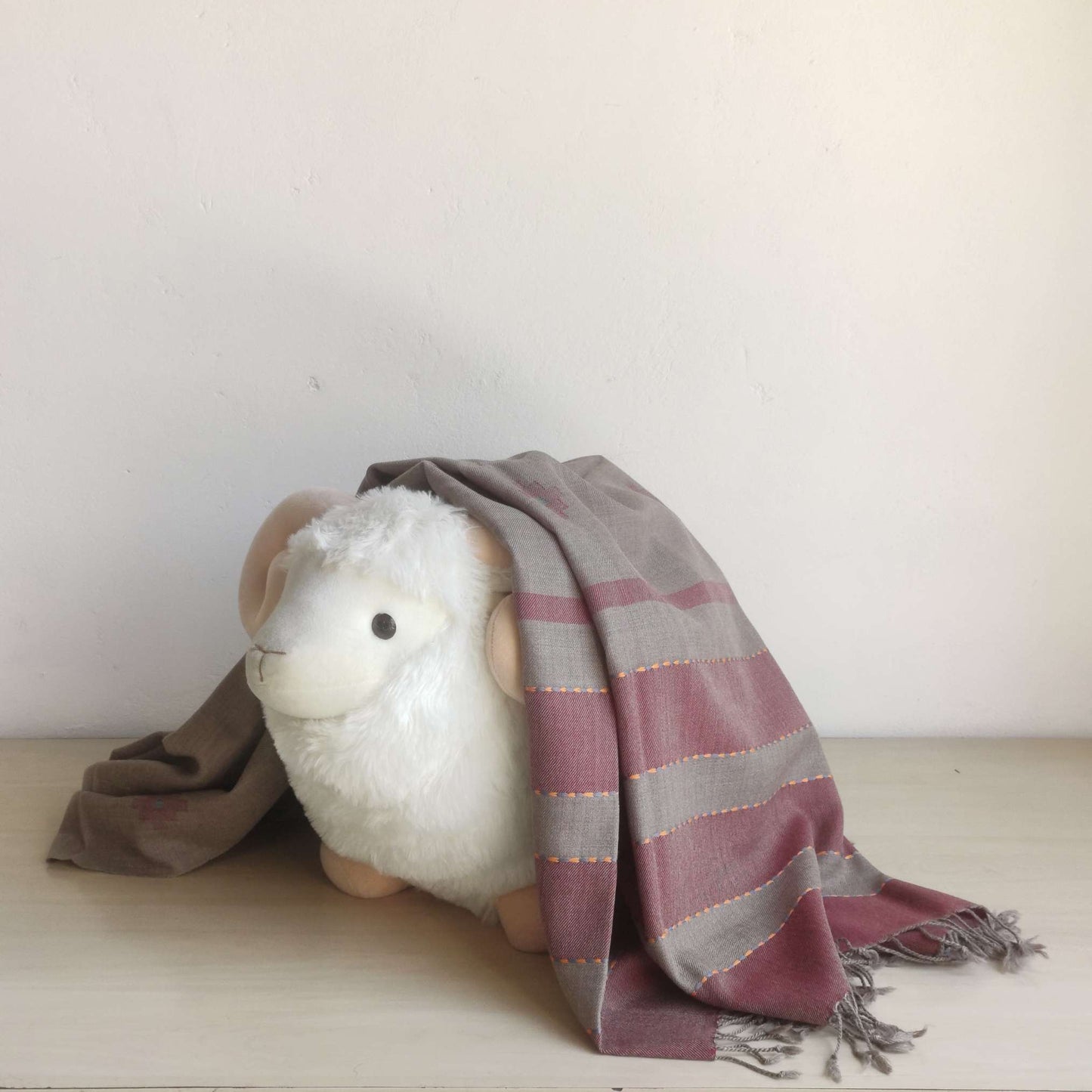 Hand Woven Pure Merino Wool Kullu Shawl