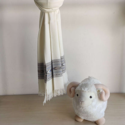 Hand Woven Pure Merino Wool Kullu Shawl