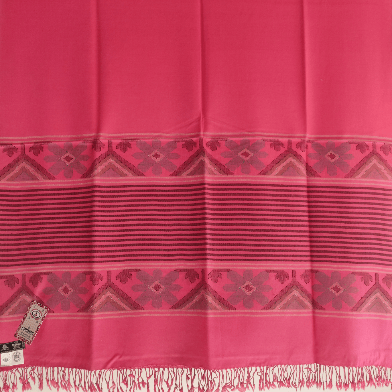 Hand Woven Pure Merino Wool Kullu Shawl