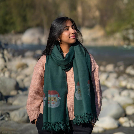 The Green Santa Shawl