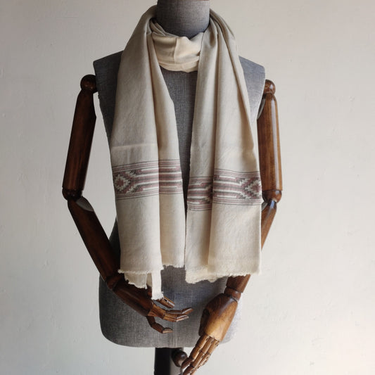 Women Pure Pashmina Wool Stole- Beige