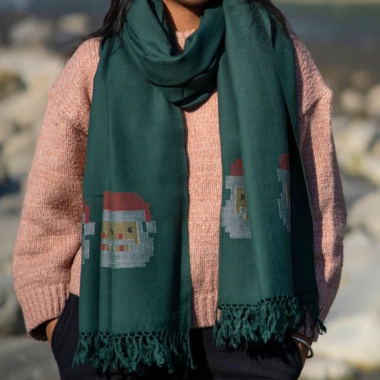 The Green Santa Shawl
