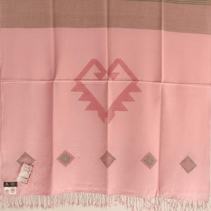 Hand Woven Pure Merino Wool Kullu Shawl