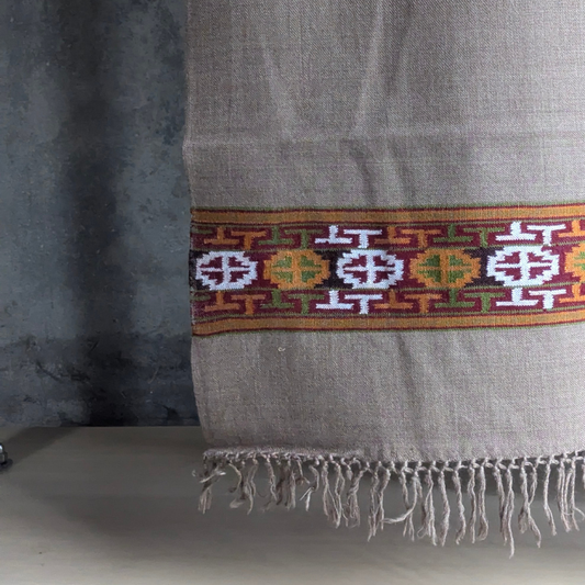 Hand Woven Pure Merino Wool Kullu Stole