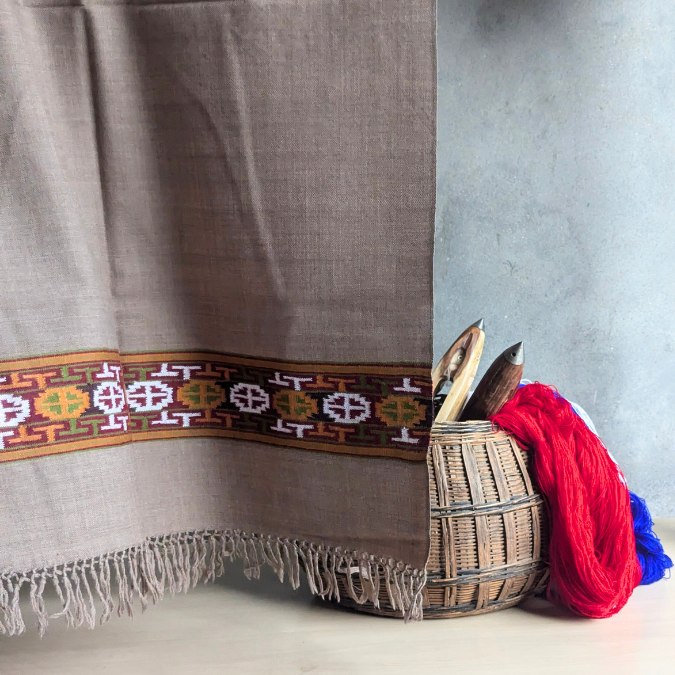 Hand Woven Pure Merino Wool Kullu Stole