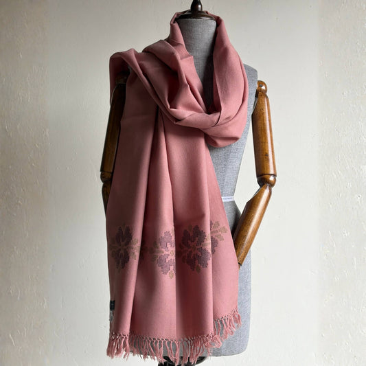 pure merino wool stole - pink