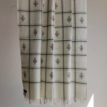Hand Woven Pure Merino Wool Kullu Shawl