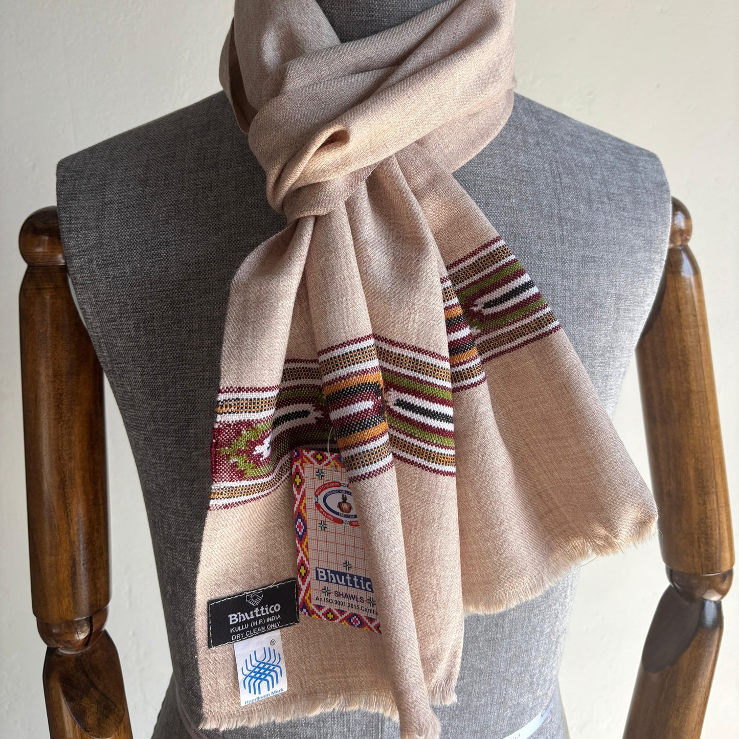 Hand Woven Pure Merino Wool Fawn Muffler