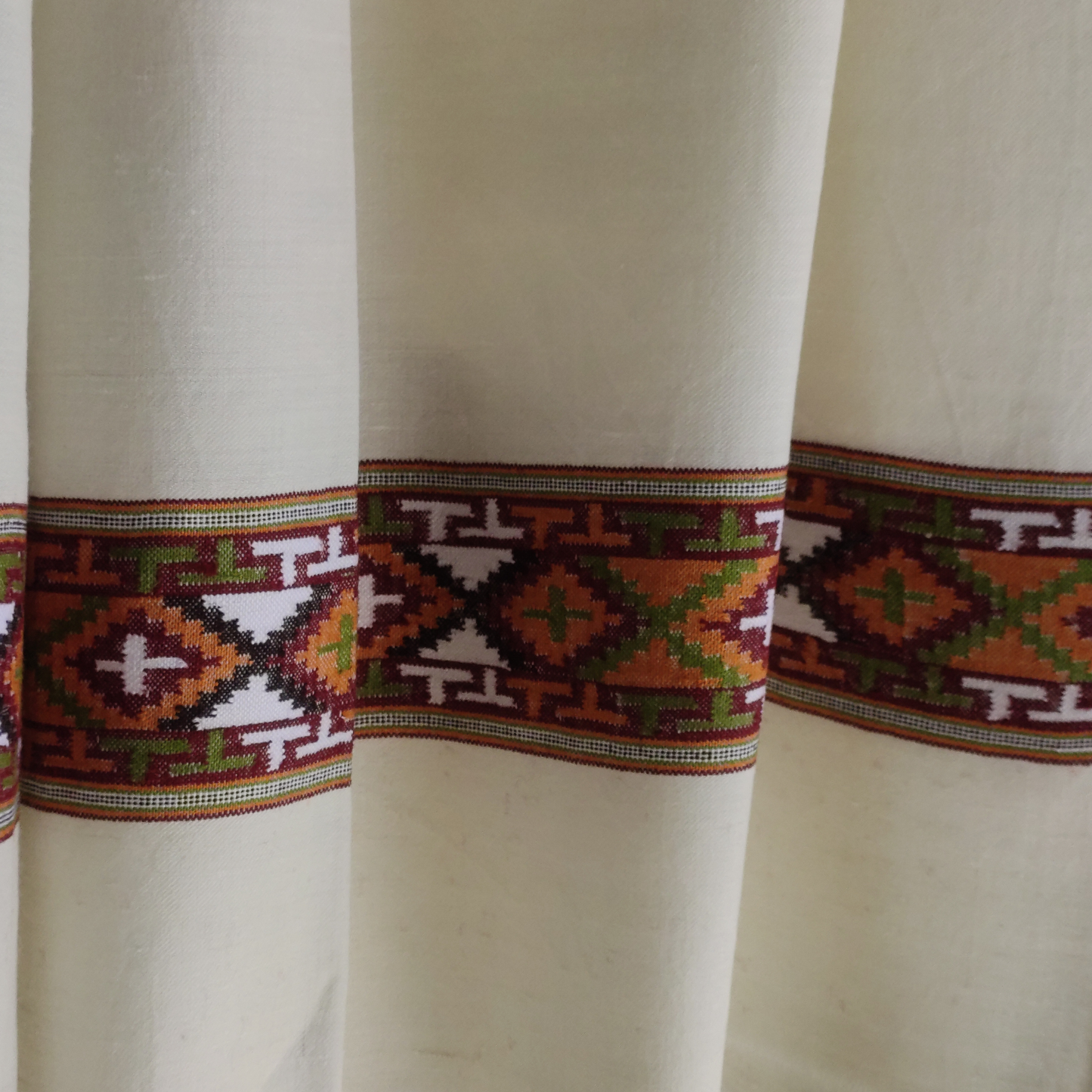 Handwoven Angora+Wool Shawl White