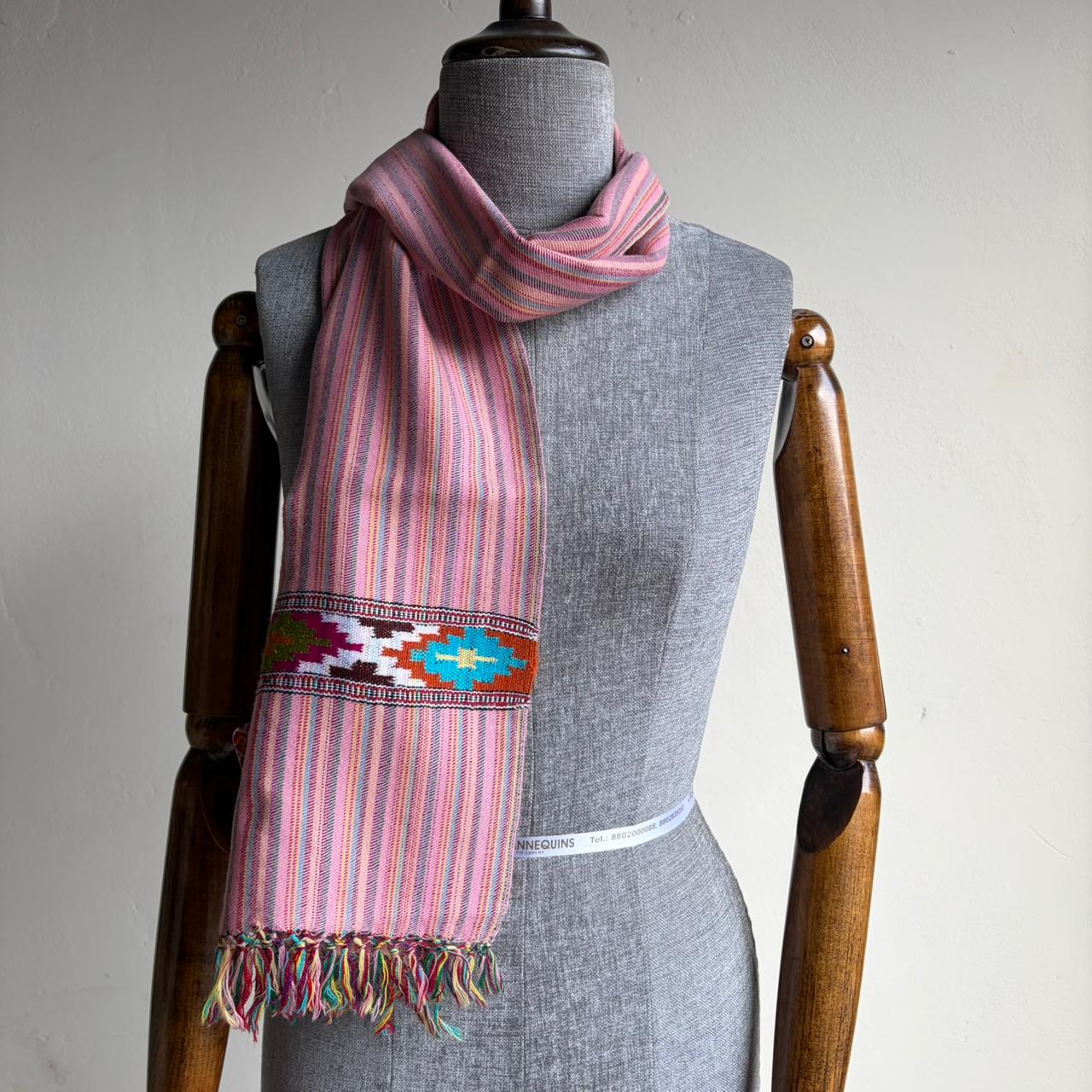 Merino Wool Muffler for Winter - Pink