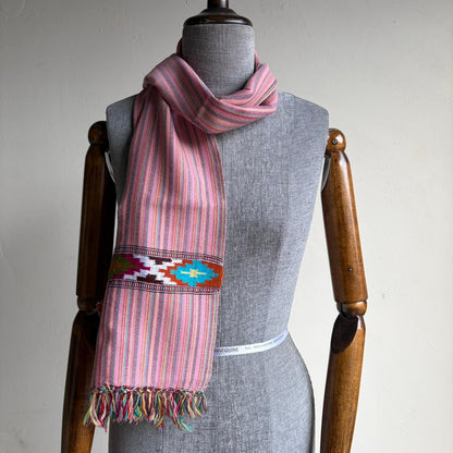 Merino Wool Muffler for Winter - Pink